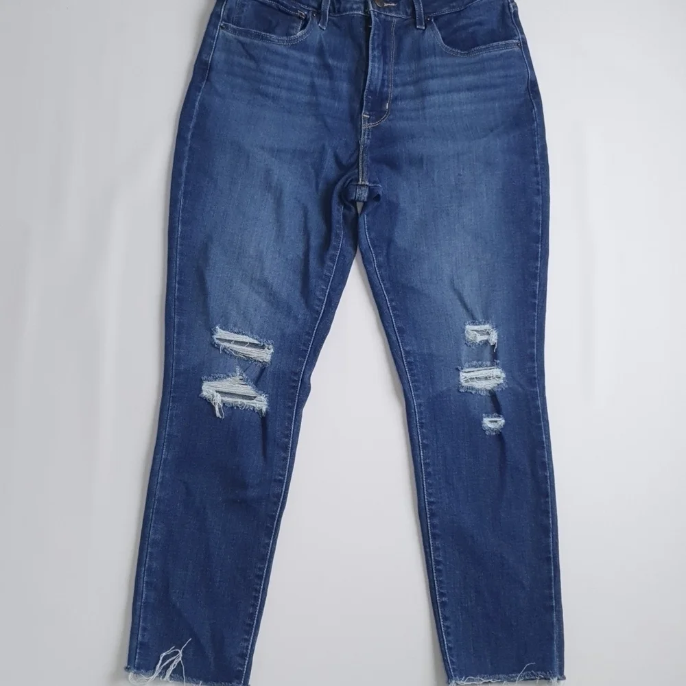 Levi's 721 High Rise Skinny Ankle Distressed Jeans - Picture 3 of 14